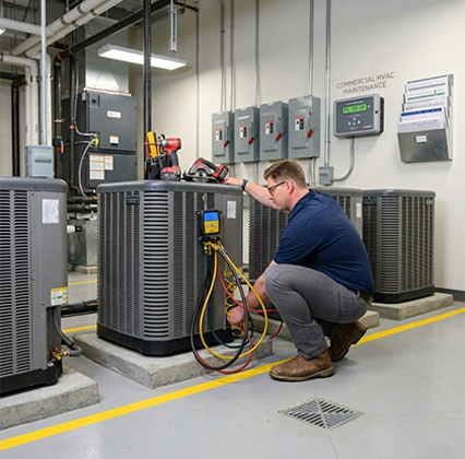 Commercial heating maintenance